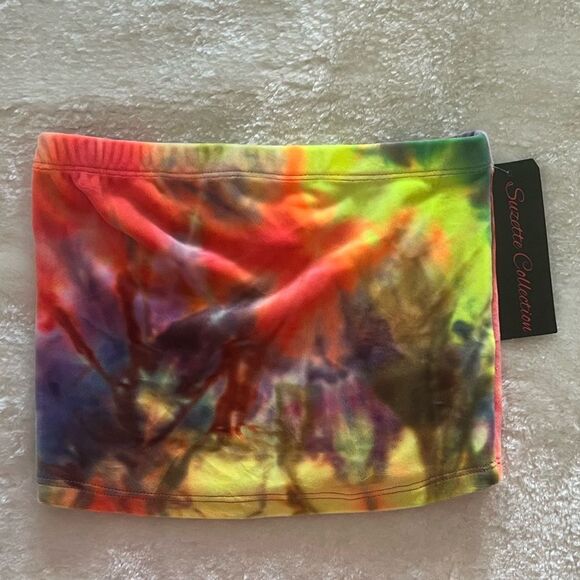 Suzette Collection Tie Dye Cropped Tube Top - Picture 1 of 2